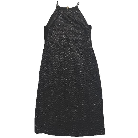Premier Armour Dresses & Skirts - Premier Armour Dress Size 14 Black Sparkle Metallic Velour Cocktail Party NYE